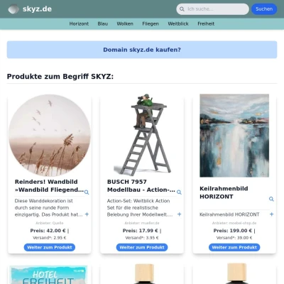 Screenshot skyz.de