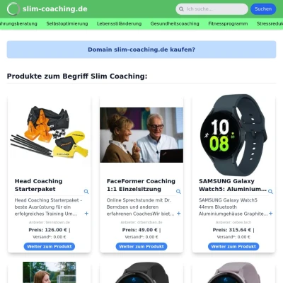 Screenshot slim-coaching.de