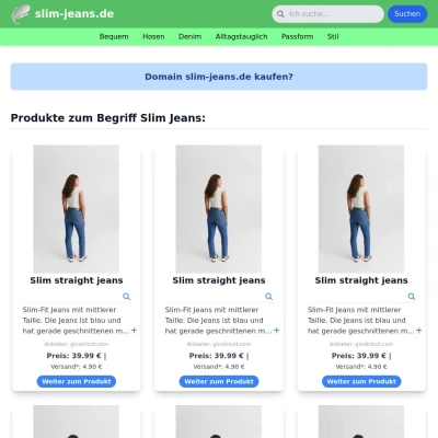 Screenshot slim-jeans.de