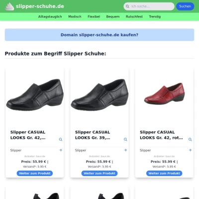 Screenshot slipper-schuhe.de