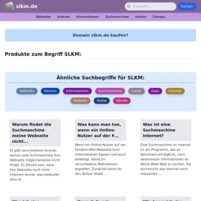 Screenshot slkm.de