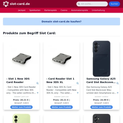 Screenshot slot-card.de