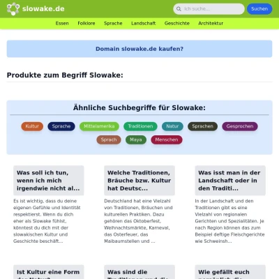 Screenshot slowake.de