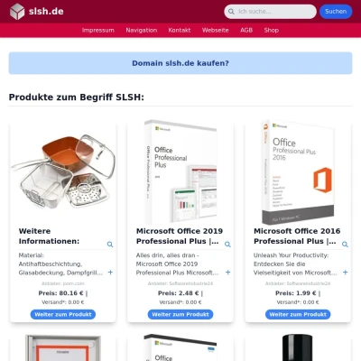 Screenshot slsh.de