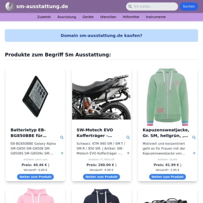 Screenshot sm-ausstattung.de