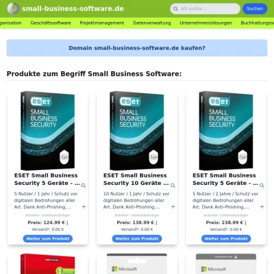 Screenshot small-business-software.de