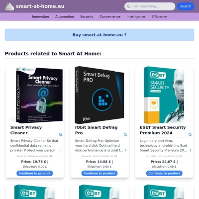 Screenshot smart-at-home.eu