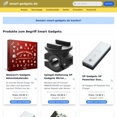 Screenshot smart-gadgets.de