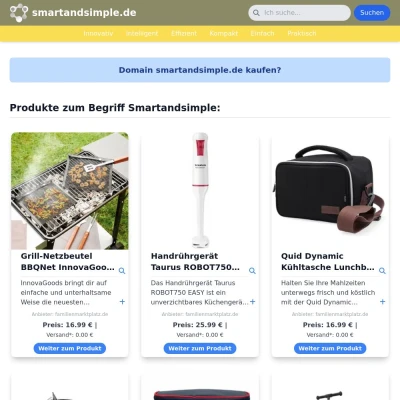 Screenshot smartandsimple.de