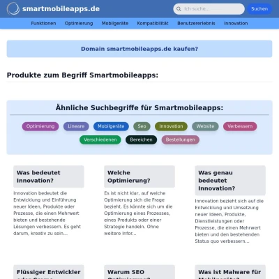 Screenshot smartmobileapps.de