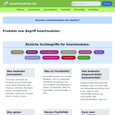 Screenshot smartmodules.de