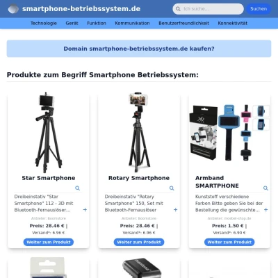 Screenshot smartphone-betriebssystem.de