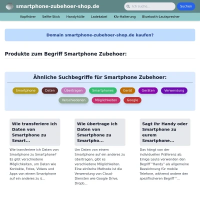 Screenshot smartphone-zubehoer-shop.de