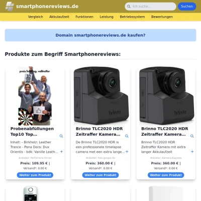 Screenshot smartphonereviews.de