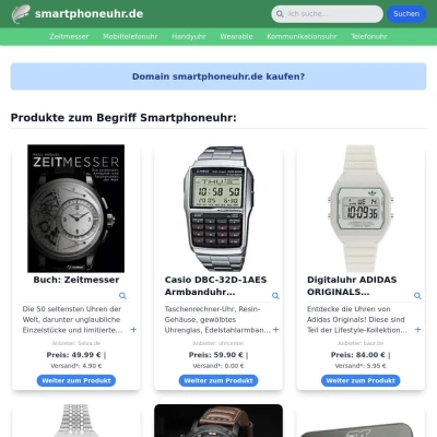 Screenshot smartphoneuhr.de