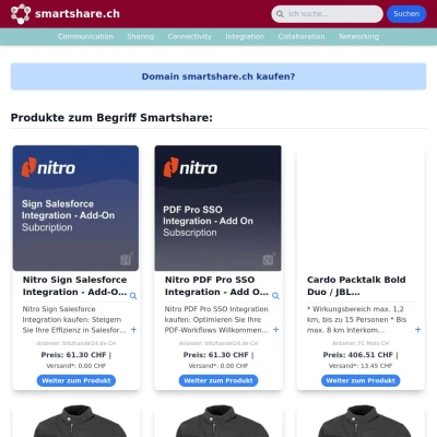 Screenshot smartshare.ch