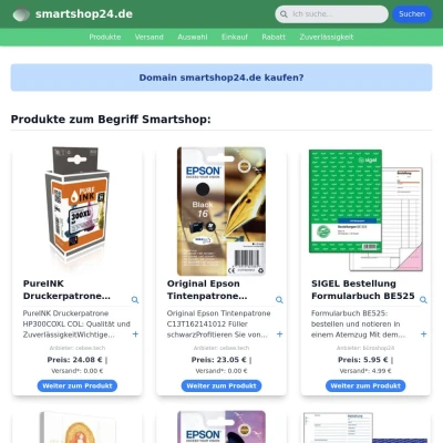 Screenshot smartshop24.de