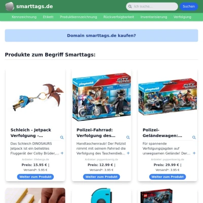 Screenshot smarttags.de