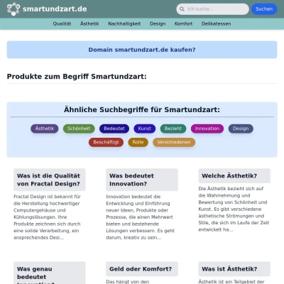 Screenshot smartundzart.de