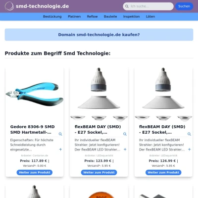 Screenshot smd-technologie.de