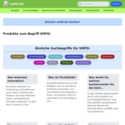 Screenshot smfd.de