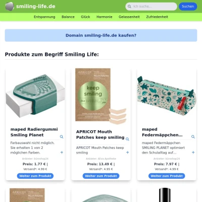 Screenshot smiling-life.de