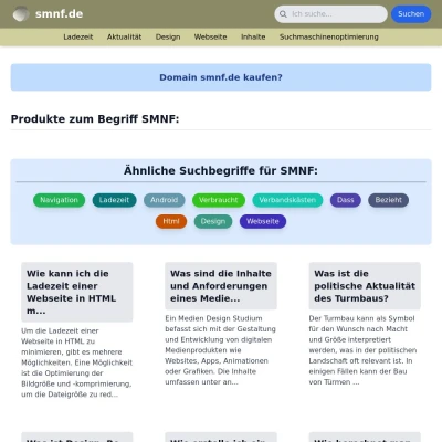 Screenshot smnf.de