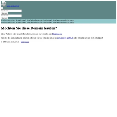 Screenshot sms-auskunft.de