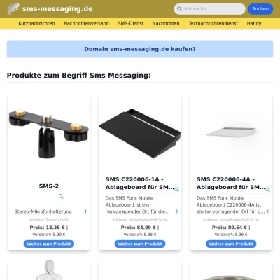 Screenshot sms-messaging.de