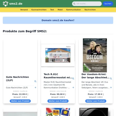 Screenshot sms2.de