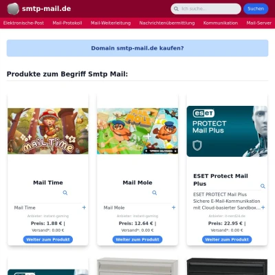 Screenshot smtp-mail.de