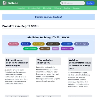 Screenshot snch.de