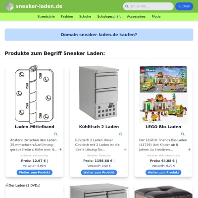 Screenshot sneaker-laden.de