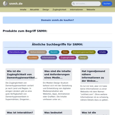 Screenshot snmh.de