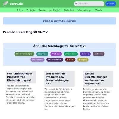 Screenshot snmv.de