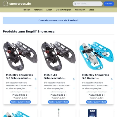 Screenshot snowcross.de