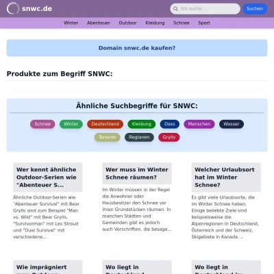 Screenshot snwc.de