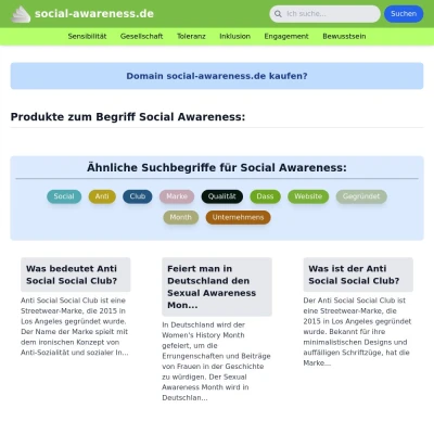 Screenshot social-awareness.de