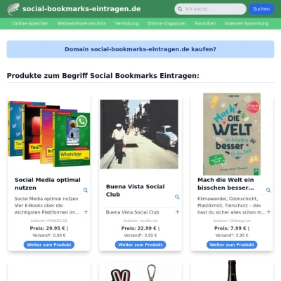 Screenshot social-bookmarks-eintragen.de