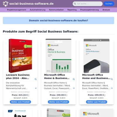 Screenshot social-business-software.de