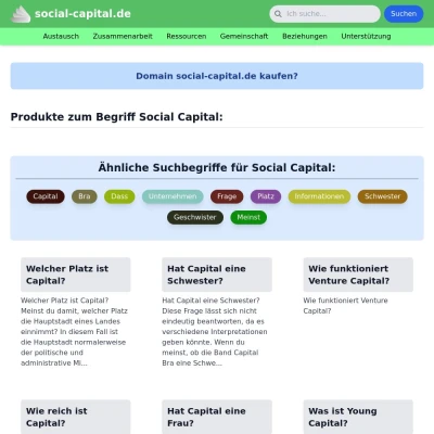 Screenshot social-capital.de