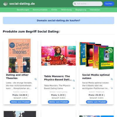 Screenshot social-dating.de