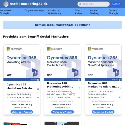 Screenshot social-marketing24.de