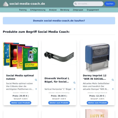 Screenshot social-media-coach.de
