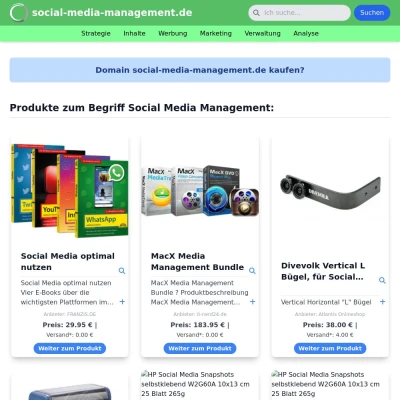 Screenshot social-media-management.de