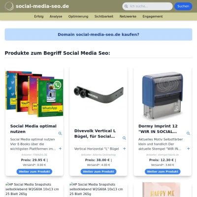 Screenshot social-media-seo.de