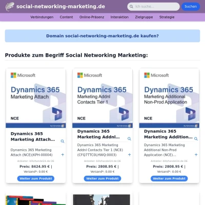 Screenshot social-networking-marketing.de