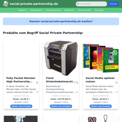 Screenshot social-private-partnership.de