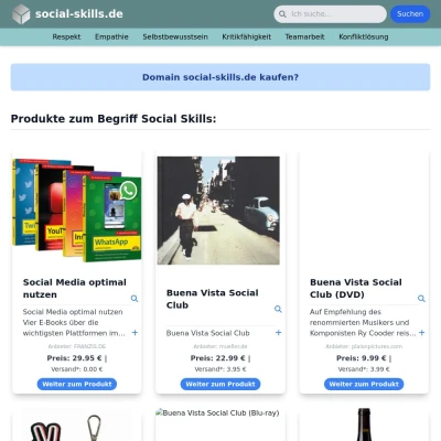 Screenshot social-skills.de