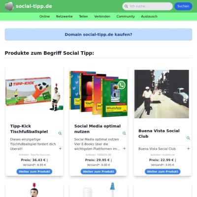 Screenshot social-tipp.de